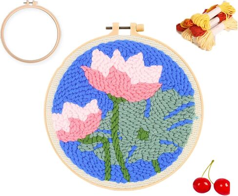 Punch Stitch Kit, Healing Weave Punch Stitching Kit, DIY Needle Kits for Adults, Punch Stitching Set, Punch Needle Kits Adults Beginner (G) in Saudi Arabia