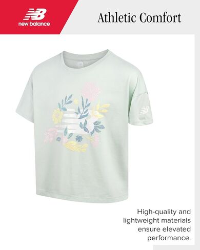 طقم شورت نيو بالانس أكتيف - قطعتين تي شيرت وسروال قصير الأكمام (المقاس: 7-12) in Kuwait