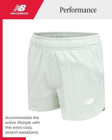 طقم شورت نيو بالانس أكتيف - قطعتين تي شيرت وسروال قصير الأكمام (المقاس: 7-12) in Kuwait