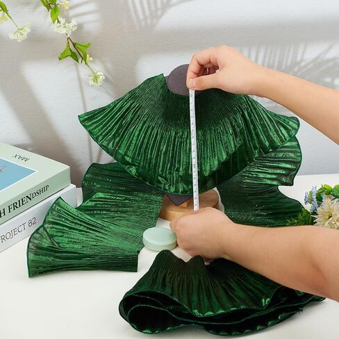 FINGERINSPIRE 3 Yard 3D Gradient Pleated Ruffle Lace Trim 6.1inch Wide Dark Slate Gray Ruffle Pleated Chiffon Trim Decorative Ruffled Ombre Lace Tulle Ruffle Lace Trim for Bridal Wedding Sewing Craft in Kuwait