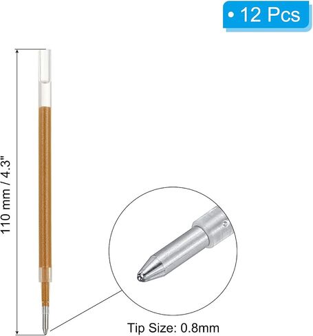 تعبئة Patikil Gel Pen ، 12 PCS 0.8mm نقطة متوسطة بريق تلوين قلم الحبر استبدال عبوات قابلة للتراجع عن أقلام كتابة الرسوم الجماعية للدراسة الدراسية لوازم الدراسة الأحمر ، الأحمر in Kuwait
