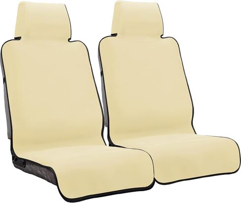 Waterproof Seat Cover Towel, Premium Sweat Carseat Protector, Perfect for Universal Anti-Slip Car Truck SUV Seat, Great for Surfing Yoga Gym Workout, Tan in Kuwait
