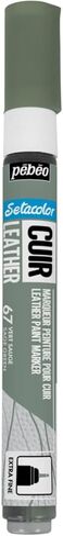 PEBEO Setacolor Leather Fabric Marker, 14,5 x 1,5 cms, Sage Green in Kuwait