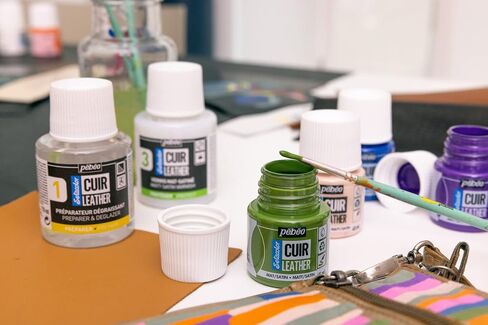 PEBEO Setacolor Leather Fabric Marker, 14,5 x 1,5 cms, Sage Green in Kuwait