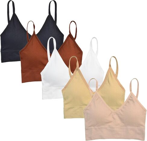 حمالة صدر VeaRin للفتيات بأشرطة قابلة للتعديل بدون خياطة مع بطانة، حمالة صدر تدريب مبطنة للفتيات in Kuwait