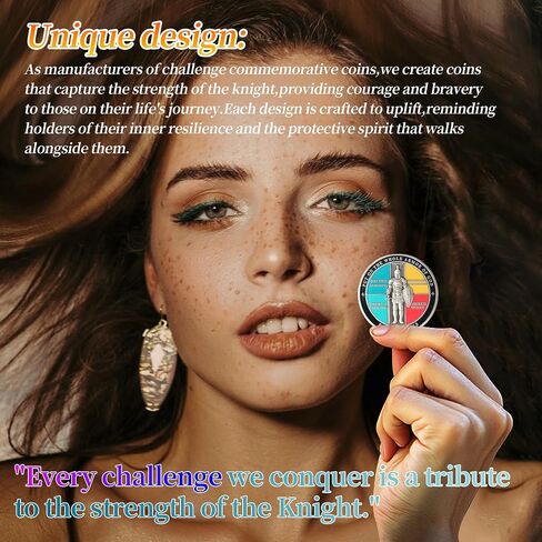 Armor of God Challenge Coin - Exquisite Christian Gift - Prayer Coin - Symbol of Faith - Perfect for Christian Church School in Kuwait