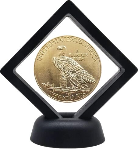 MarshLing Antique Liberty Indian Head Ten-Dollars Coin - Rare Coins Coins for Collectors Uncirculated Morgan Silver Dollars (Gold+Display Case) in Saudi Arabia
