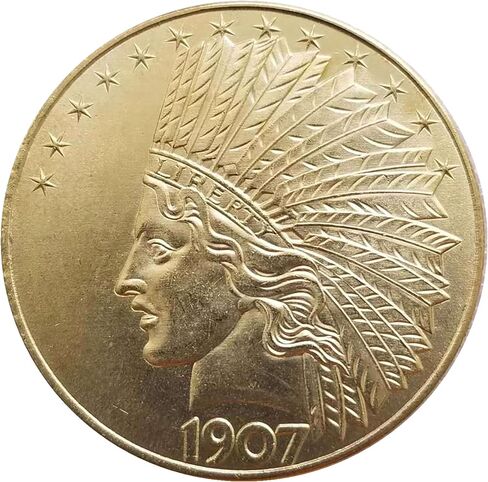 Marshling Antique Liberty Hear Indian Coin - عملات معدنية نادرة لهواة جمع العملات Morgan Silver Dollars غير متداولة (حالة عرض الذهب+) in Saudi Arabia