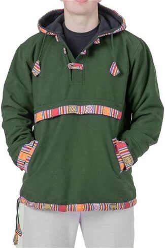 Shopoholic Fashion Mens Cotton woffle Fleece Lined Pull Over in Kuwait