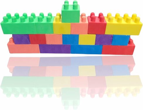 Block Mania Building Connecting Block Brick Theme Party Favor bags for Birthday Party, School Student Incentive Rewards Goody Bag (24 Pencils) in Kuwait