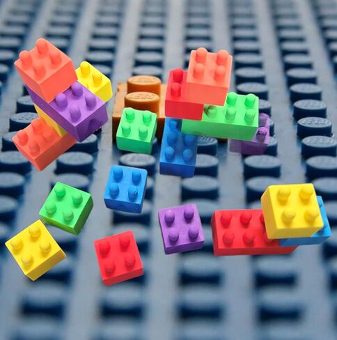 Block Mania Building Connecting Block Brick Theme Party Favor bags for Birthday Party, School Student Incentive Rewards Goody Bag (24 Pencils) in Kuwait