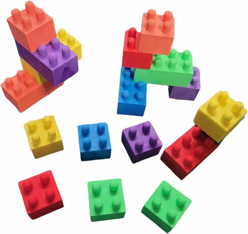 Block Mania Building Connecting Block Brick Theme Party Favor bags for Birthday Party, School Student Incentive Rewards Goody Bag (24 Pencils) in Kuwait