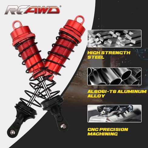 RCAWD Front Rear Shocks Bigrock V3 for Arrma 1/10 New Big rock ARA4312V3 in Kuwait