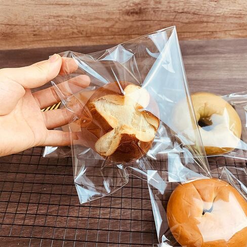 500 Count Clear Plastic Bags, 5x7 Inch Opp Cello Bag Sealed Self Adhesive Reusable Transparent Cellophane Bags, Suitable for Jewelry Bakery Candies Goodies Cookies in Kuwait