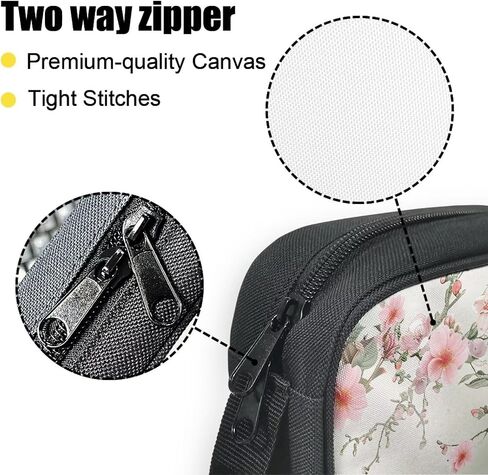 Rchsmod Hummingbird Cherry Blossom Pattern Bible Case for Women Bible Cover Bible Carrying Case Church Bag Bible Protective with Handle Lightweight Bible Bag Handbag for Daily Use in Kuwait