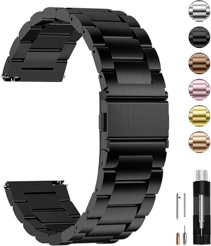 Fullmosa 21mm Quick Release Metal Watch Band in Saudi Arabia
