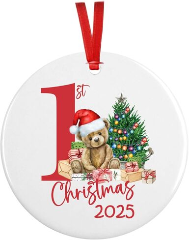 Babys First Christmas Ornament 2024, Personalized Keepsake for Girl Boy, My 1st Holiday Gift (Blue Year Only) in Kuwait