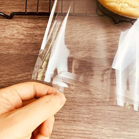 500 Count Clear Plastic Bags, 5x7 Inch Opp Cello Bag Sealed Self Adhesive Reusable Transparent Cellophane Bags, Suitable for Jewelry Bakery Candies Goodies Cookies in Kuwait