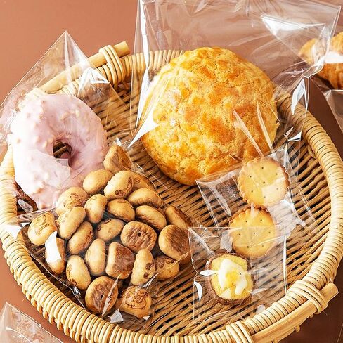 500 Count Clear Plastic Bags, 5x7 Inch Opp Cello Bag Sealed Self Adhesive Reusable Transparent Cellophane Bags, Suitable for Jewelry Bakery Candies Goodies Cookies in Kuwait