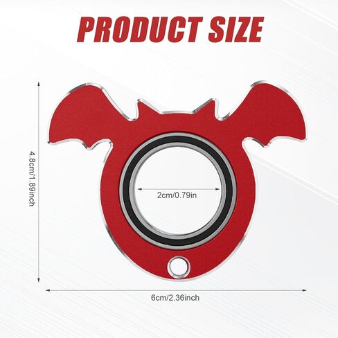 Keychain Spinner, Bat Shaped Metal Spinning Key Chain Karambit Fidget Ring Novelty Toy for Adults Men Women Kids in Saudi Arabia