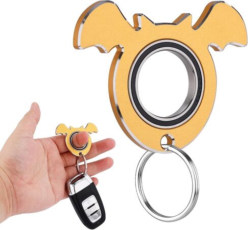 Keychain Spinner, Bat Shaped Metal Spinning Key Chain Karambit Fidget Ring Novelty Toy for Adults Men Women Kids in Saudi Arabia