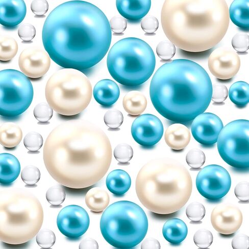 100 قطعة تطفو حبات لؤلؤة ثقب للمزهريات و 500 PCS حبات المياه ، والخرز العائم للقطعة المركزية ، ديكور المنزل ، حفل زفاف طاولة الحفلات ، فرشاة المكياج in Kuwait