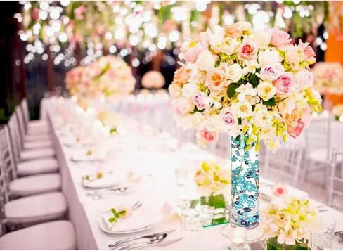 100 قطعة تطفو حبات لؤلؤة ثقب للمزهريات و 500 PCS حبات المياه ، والخرز العائم للقطعة المركزية ، ديكور المنزل ، حفل زفاف طاولة الحفلات ، فرشاة المكياج in Kuwait