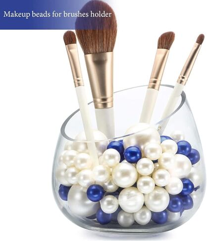 100 قطعة تطفو حبات لؤلؤة ثقب للمزهريات و 500 PCS حبات المياه ، والخرز العائم للقطعة المركزية ، ديكور المنزل ، حفل زفاف طاولة الحفلات ، فرشاة المكياج in Kuwait