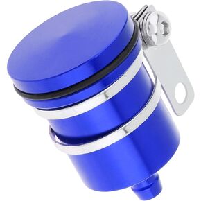 Windance 8mm 5/16" CNC Aluminum Front Rear Brake Fluid Reservoir Master Cylinder Oil Cup Fit For Yamaha Kawasaki Honda Ducati Suzuki KM BMW Aprilia (Blue)