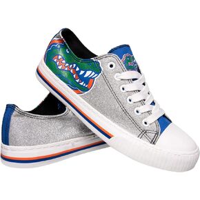 FOCO Florida Gators NCAA Womens Glitter Low Top Canvas Shoes - 10