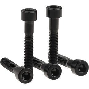 Titanium Ti M6x35mm Black Bolts Allen Head for Bicycle Headset Screws Pack of 5