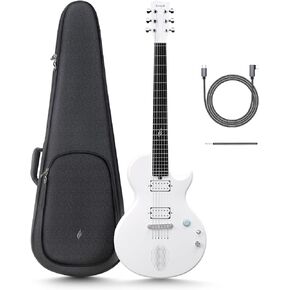 Enya Electric Guitar Nova Go Sonic Smart Electric Carbon Fiber Guitarra with 10W Wireless Speaker, Onboard Presets, Charging Cable, Adjusting Wrench, and Gig Bag