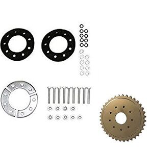 CDHPOWER Sprocket and Clamp Assembly 36 Teeth 9 Holes Sprocket & Sprocket Installation Set-66cc/80cc Gas Motor Engine Kit