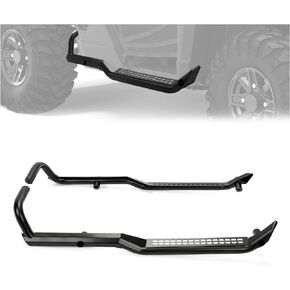 Kojem Rock Guards Sliders Side Steps Compatible with 2018-2023 Polaris Ranger XP/ 1000/ XP 1000, 2019-2022 PRO XD Nerf Bars W/Boot Scraper Replace for Part# 2882530