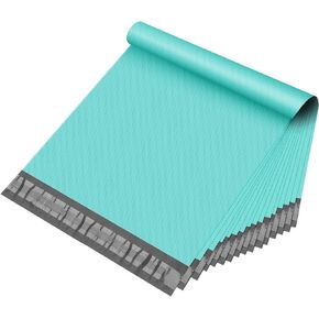 Fuxury Large Poly Mailer Shipping Envelopes 50 Pcs 24x24 Teal, Embossed dots design Shipping Bags with Self Adhesive Postal Bags