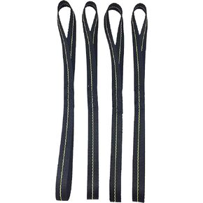 18" Soft Loop Tie Down Straps, 4 Pack. 2,789 Lb Break Strength. Made in The USA