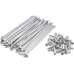 uxcell 36pcs 4mm Thread Diameter 170mm Length Motorcycle Scooter Wheel Spokes W Nipples