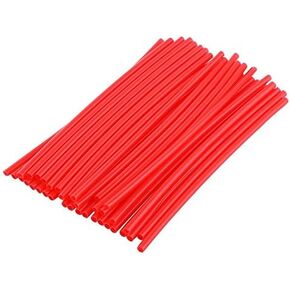 VGEBY 36Pcs Spoke Skins,Motorcycle Dirt Bike Enduro Wheel Motocross Spoke Skins Rims Covers (Red) Red Spokes Bike Spoke Reflector