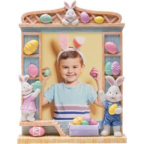 5" x 7" Easter Bunny & Eggs Resin Picture Frame