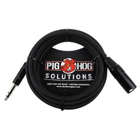 Pig Hog PX-TMXM2 1/4" TRS to XLR Balance Adaptor Cable, 10 Feet