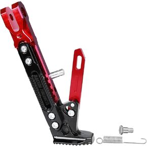 Motorcycle Kickstand Adjustable Tripod Holder Foot Side Stand for Motorcycle(Black)