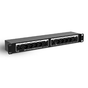 COLUBER CABLE 8 Channel 3-pin XLR Female to Ethercon Network Rackmount Adapter- Double 4 Channel Cat6 Multi Network Snake Receiver- for Live Stage, Home Studio Recording- AES, DMX Channels…