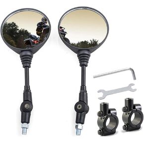 Universal Motorcycle Rear View Mirror M10 Compatible with Motorcycle Motorbike ATV. UTV Scooter Moped Sportsman Dirt Bike Cruiser