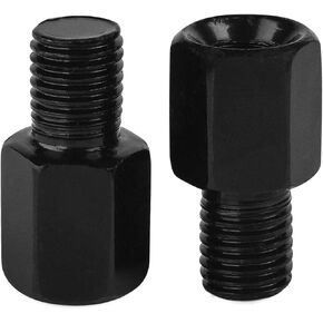 Motorcycle Mirror Mount Adapter Height adjustment Screw Rearview Mirrors Thread diameter Converter 10mm RH to 8mm RH(2Pcs)
