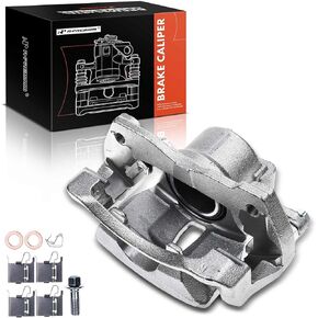 A-Premium Disc Brake Caliper Assembly with Bracket Compatible with Select Pontiac, Scion and Toyota Models - Vibe 2009-2010, xD 2008-2014, Corolla 2009-2019, Matrix 2009-2013 - Front Driver Side