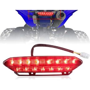 LED Tail Light Brake Rear Light for ATV 2006-2009 Yamaha YFZ450 (Red)