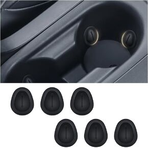 Car Cup Holder Position Limiter,Anti Shake Car Coasters Silicone Bottle Stabilizers with Self-Adhesive,Universal Car Interior Accessories Water Bottle Holder for Car Truck SUV (6PCS) in Kuwait