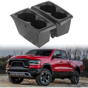 Cup Holders Insert Compatible with 2019-2024 Ram 1500, Replace #5YK46TX7AC 5YK47TX7AC, Door Cup Holders for Right and Left Pocket, Pack of 2