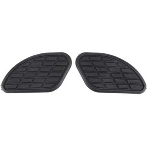 Fuel Protector, 1 Pair of Universal Motorcycle Fuel Traction Pad Protector Vintage Knee Grip Decals(Black)