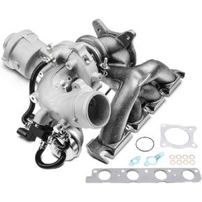 A-Premium K03 Turbo Turbocharger Kit with Gasket and Wastegate Actuator - Replaces 06H145702S, 06H145702L - Compatible with Audi A4, A4 Quattro, A5, A5 Quattro, A6, A6 Quattro, allroad, Q5, 2.0L, TFSI